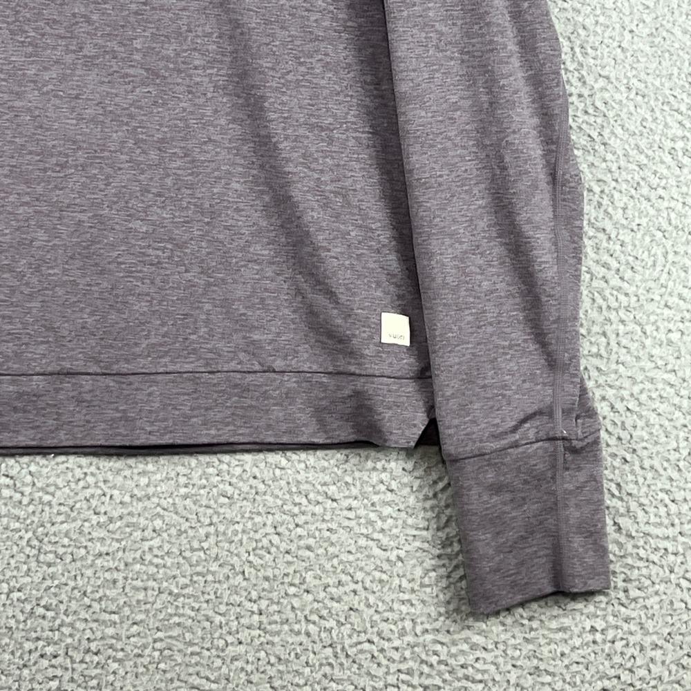 Vuori Halo Performance Hoodie Womens Large Heather Purple Pullover - Picture 3 of 13